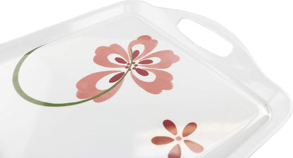 Durable Rectangular Melamine Serving Tray in Classic Design