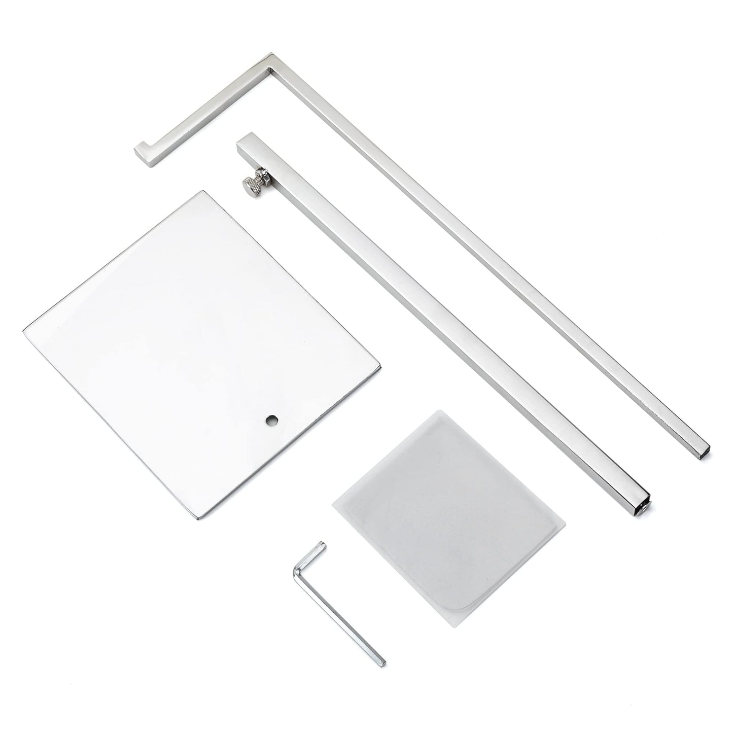 K KAIDIYIN 2 Pack Handbag Display Stands, Silver Purse Holder Display Stands, Adjustable Height Stainless Steel Hanger Rack for Retail Closet Vendors Display Luxury Bag Handbags Jewelry (RCS 50% Recycled Post-consumer Metal)