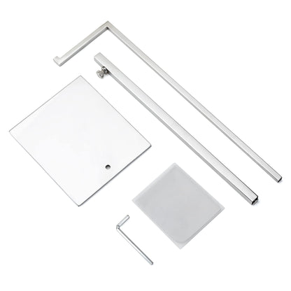 K KAIDIYIN 2 Pack Handbag Display Stands, Silver Purse Holder Display Stands, Adjustable Height Stainless Steel Hanger Rack for Retail Closet Vendors Display Luxury Bag Handbags Jewelry (RCS 50% Recycled Post-consumer Metal)