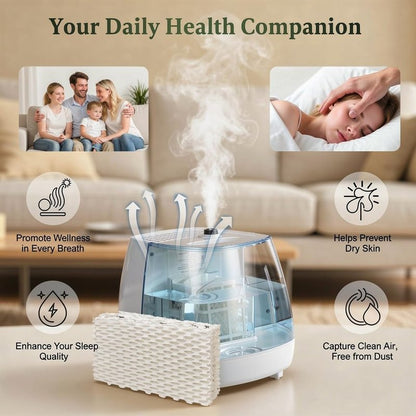 QalryXen WF813 Humidifier Filter Replacement, High-Density Wick Filters Compatible with Equate EQWF813, Relion RCM832/RCM-832N, ProCare PCWF813, EQ-2119-UL, PCCM-832N Cool Mist Humidifiers (3-Pack)