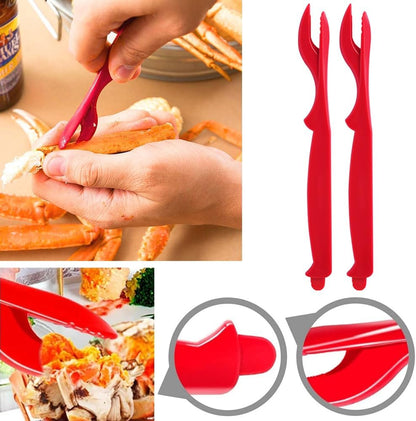 Ymkf Sqqr 25 PCS Seafood Tools picks Crab Legs Crackers for Crab,Lobster,Prawns,Shellfish Sheller Knife.