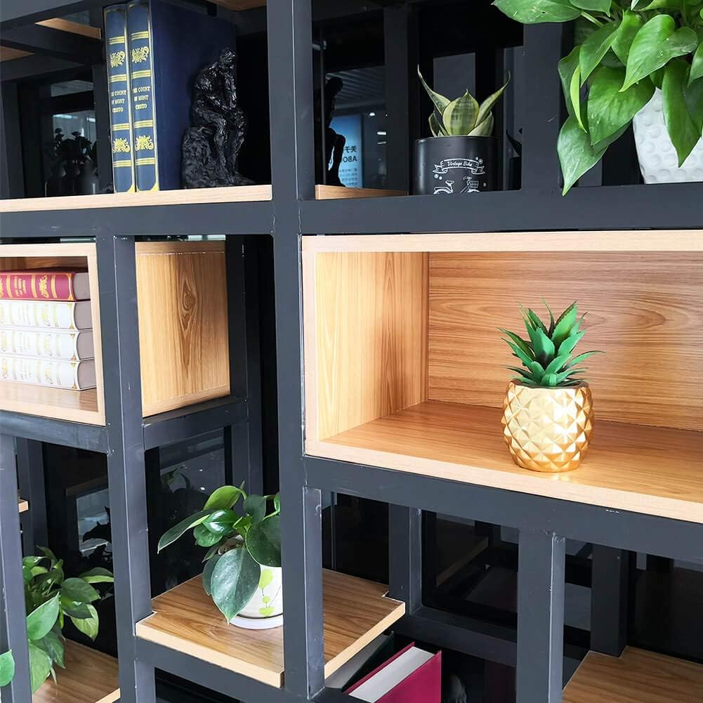 Artificial Succulent Pineapple Room Decor - House Greenery for Hotel, Restaurant, Home Office Kitchen Table (01 Gold)