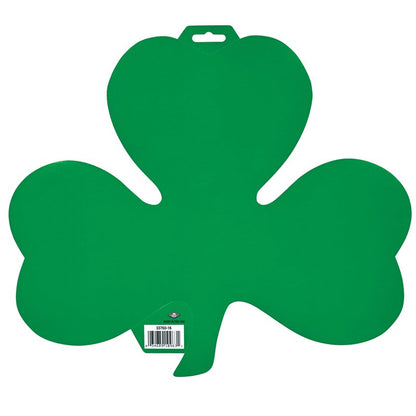 Beistle 24-Pack Decorative Printed Shamrock Cutouts, 16-Inch,Green