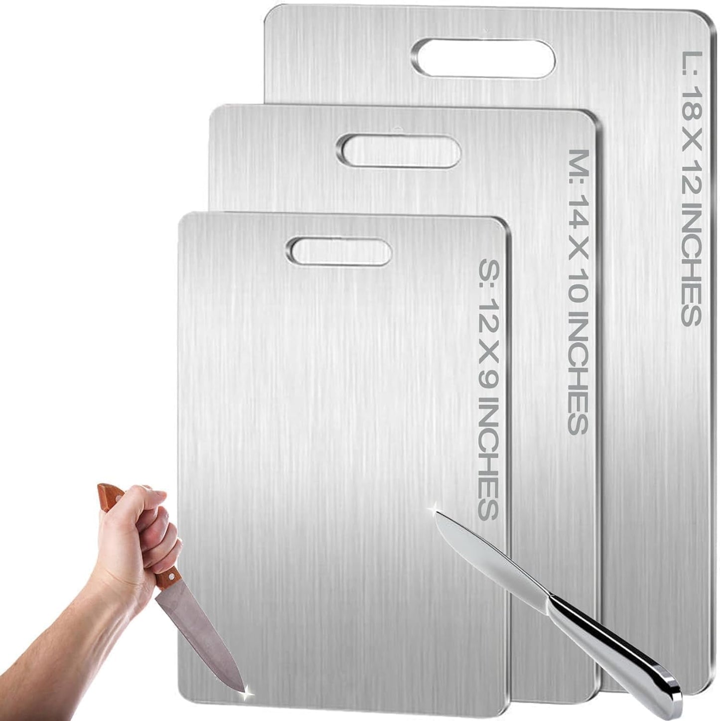 2025 100% 1 Pack (14"L 10"W) Titanium Cutting Board - New Upgrade Pure Titanium Cutting Boards For Kitchen