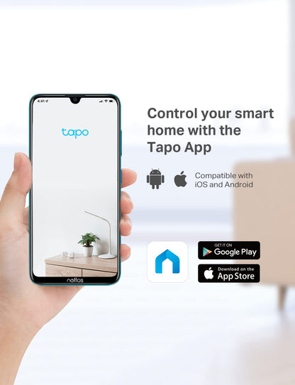 Tapo TP-Link 1080P Indoor Security Camera for Baby Monitor, Dog Camera w/Motion Detection, 2-Way Audio Siren, Night Vision, Cloud & SD Card Storage, Works w/Alexa & Google Home C100