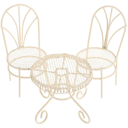 BESPORTBLE Miniature Garden Furniture Set Fairy Garden Accessories Small Table Chair Set Outdoor Decor for Home