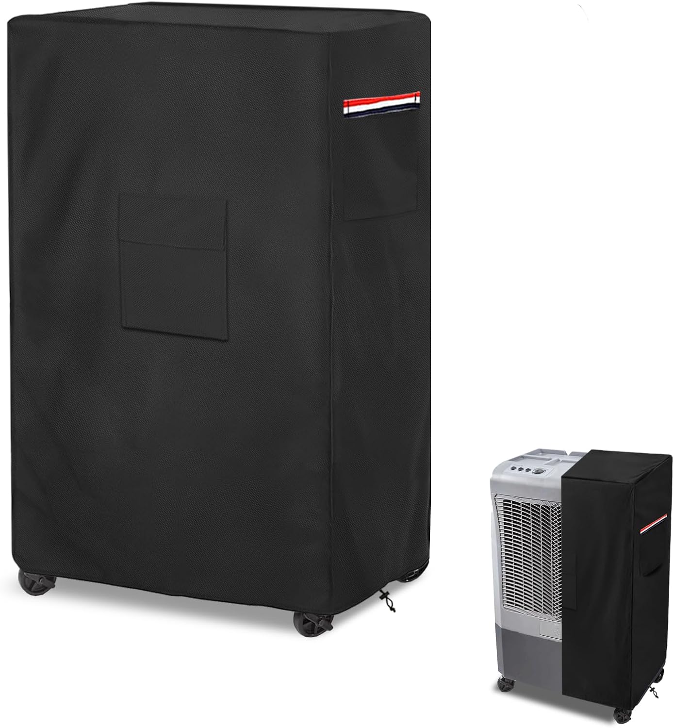 AIickwang Outdoor Evaporative Cooler Cover | 600D Heavy Duty Waterproof for Hessaire MC26A | Black, 21" x 15" x 32"