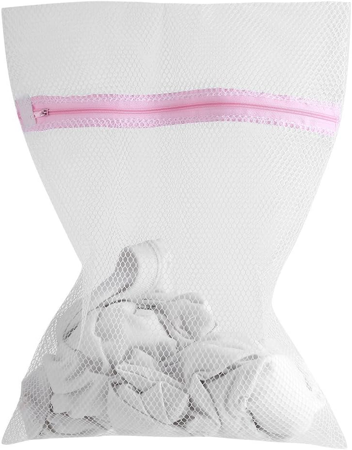 Asixx Washing Bag - Zipped Lingerie Laundry Mesh Bag for Socks, Bra, Underwear (40 x 50cm #1)