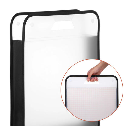 3 Pcs 12x12 Scrapbook Paper Storage Organizer, Expandable Clear Vinyl Folio with Portable Handle for Scrapbook Sheets, Cardstock, Photos, Crafts Mats