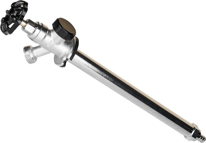 10 Inch 1/2 Inch 3/4 Inch WHK Frost Anti-Siphon Sillcock PEX B X Hose Bibb,Frost Proof Outdoor Faucet Bib with Vacuum