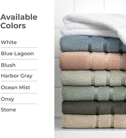 12"x12" Cariloha Washcloth | Stone | | Turkish Cotton & Viscose Material Blend | Extra Smooth, Odor Resistant