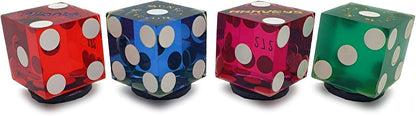 Cyber-Deals Novelty Refrigerator Magnets, Genuine Las Vegas Lake Tahoe Reno Nevada Casino Craps Dice (Multi-Colors)
