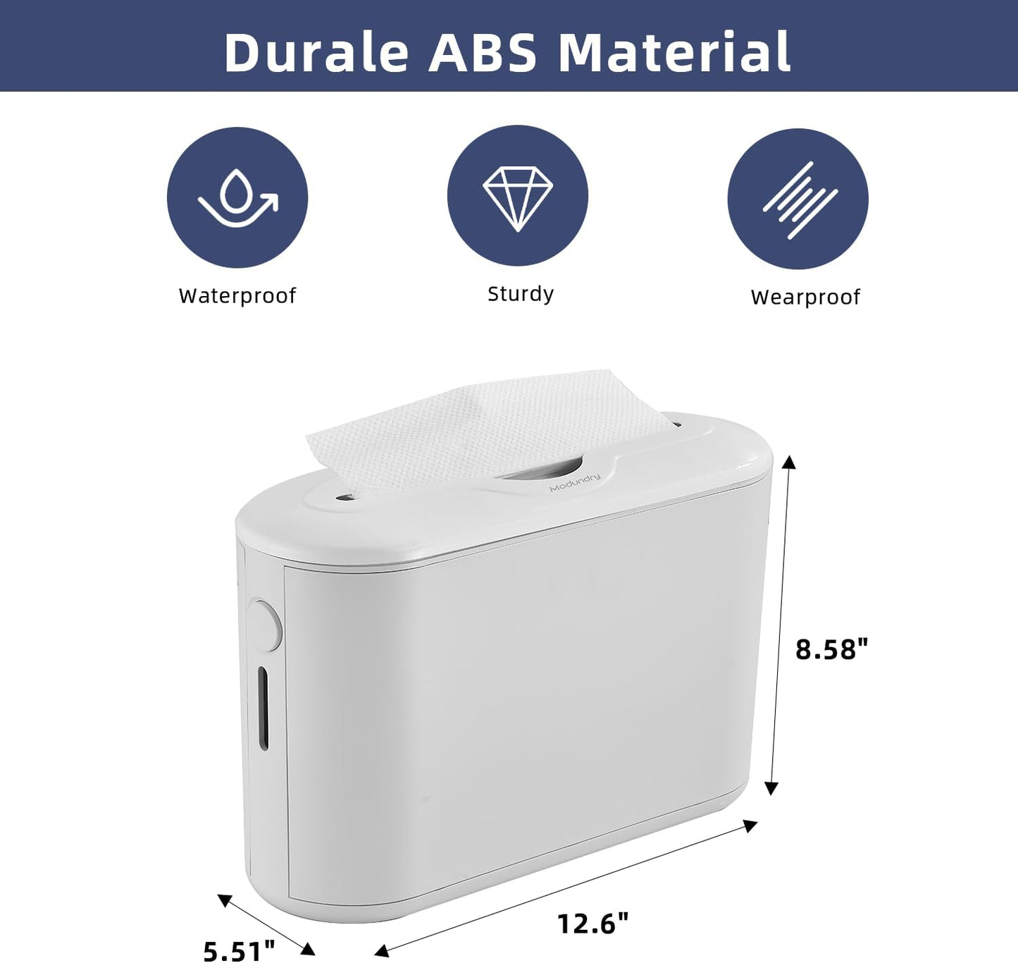 Countertop, Compact Paper Towel Dispenser Single Sheet Dispensing with Built-in Spring, Visible Window, Easy Top