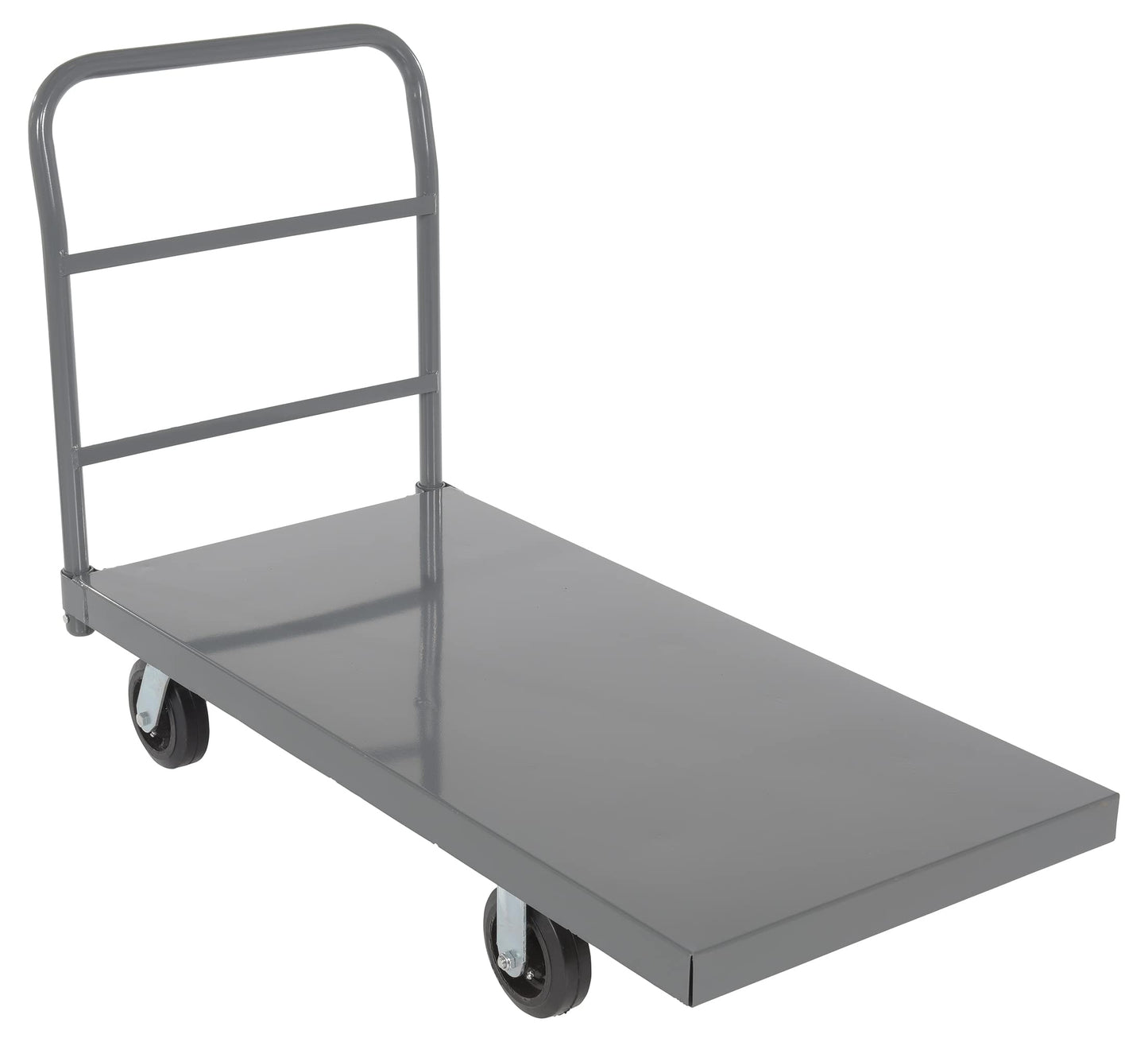 Vestil ECSPT-2448 Steel Smooth Deck Platform Truck 24 In. x 48 In. 2000 Lb. Capacity Black