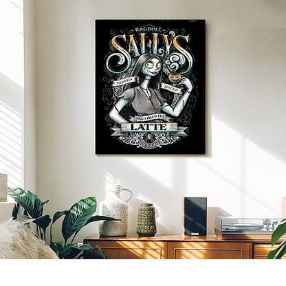 SaxSauly DIY 5D Diamond Painting Halloween Skull by Numbers Kits for Adult and Kids,Round Full Drill Crystal Rhinestone Cross Stitch Arts Craft Canvas for Home Wall Decor.(Skull-4-12X16in/30X40cm)