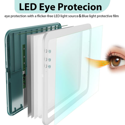 HIUKCOLED Wireless Battery Powered A3 Light Pad, 3 Colors Stepless Dimmable and 6 Levels Brightness Light Board, Rechargeable LED Light Tracing Box for Diamond Painting,Cricut Weeding Vinyl Tools