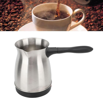Electric Coffee Pot, 600ML Stainless Steel | Ergonomic Handle Coffee Maker Kettle, 5 Cups Turkish Electric Percolator
