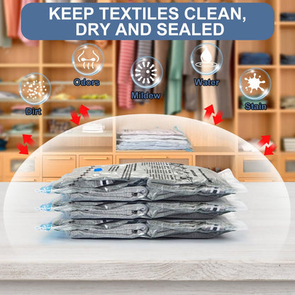 BoxLegend Vacuum Storage Bags with Electric Pump 26 Combo (3X-Jumbo, 5 Jumbo, 5 Large, 8 Medium, 5 Small) Thickened Vacuum Seal Bags for Clothing Space Saving for Coat Quilt Blanket Pillow Comforters