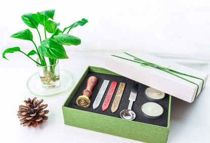 VOOSEYHOME Elegant Rose in Bloom Wax Seal Stamp Kit, Gold/Red/Silver Sealing Wax Sticks, Decorating on Invitations Envelopes Packings Cards for Birthday Themed Party Wedding Signature