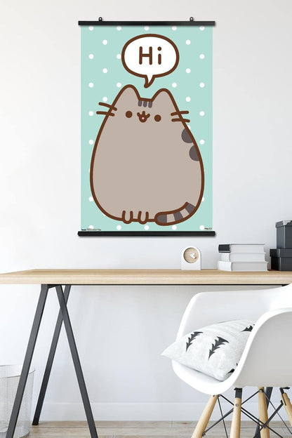 Trends International Pusheen - Hi Wall Poster, 22.375" x 34", Premium Poster & Clip Bundle