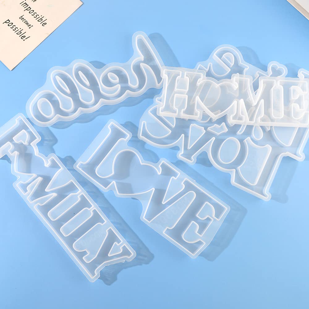 RESIN GO 500g Silicone Mold Epoxy Resin Mystery Boxes Blessing Bags Blind Box Moulds Package - Necklaces, Pendants, Coasters, Trays, Letters and Other Random Molds