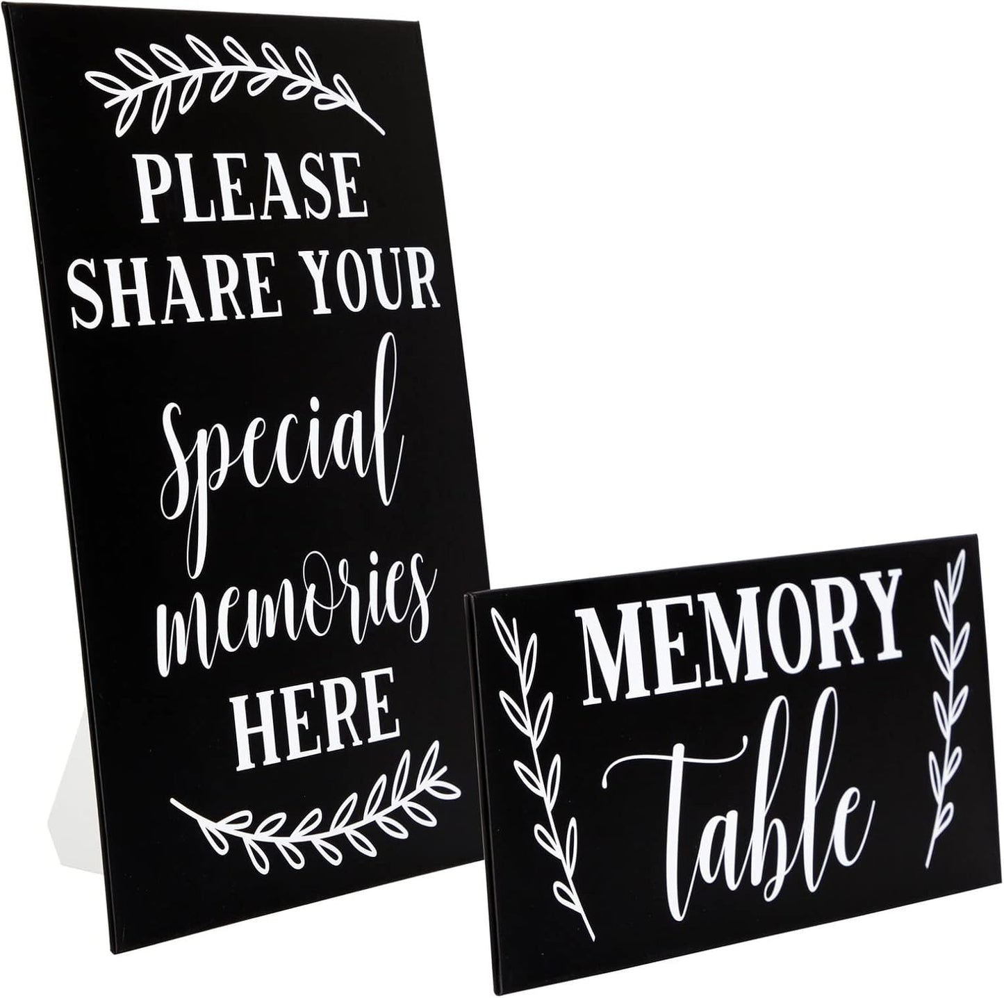 Juvale Celebration of Life Decorations – Memory Signs for Funeral, Memorial Service, Graduation, Wedding, and Birthday