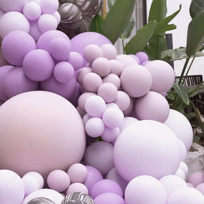 Voircoloria Lilac Balloon Garland Kit - 90 Pack of 5-18 Inch Balloons for Graduation, Wedding, and Birthday Celebrations