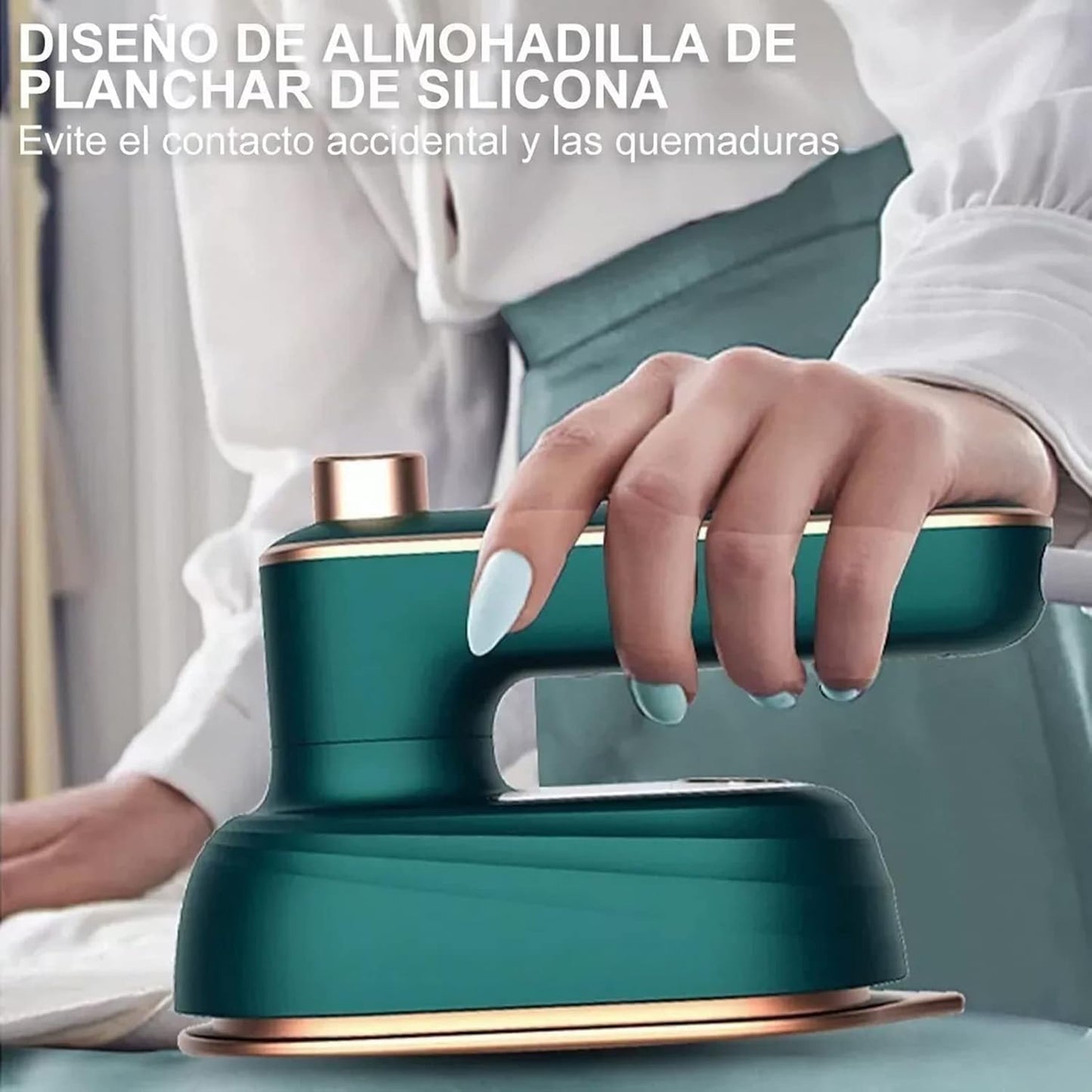 Portable Mini Ironing Machine, 2 in 1 Steam Iron with Rotating Handle for Fabric Maintenance at Home and Travel