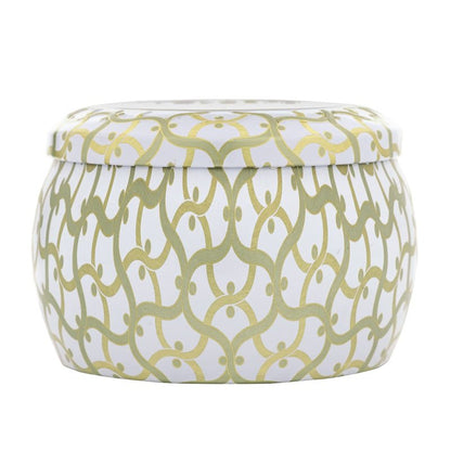 Voluspa Eucalyptus & White Sage | Mini Tin Candle | 4 Oz | 25 Hour Burn Time | Coconut Wax for Clean Burning