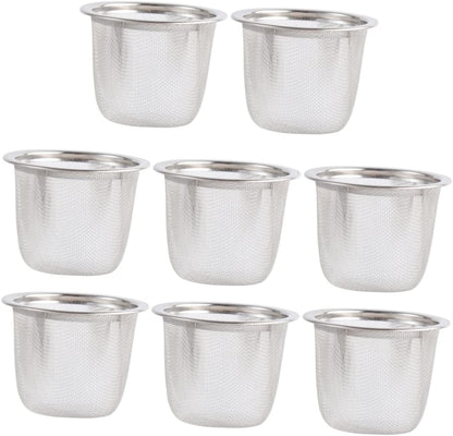 8pcs Mini Kettle Cooking Infuser, Tea Diffuser Filters for Tea and Coffee Machine Accessories