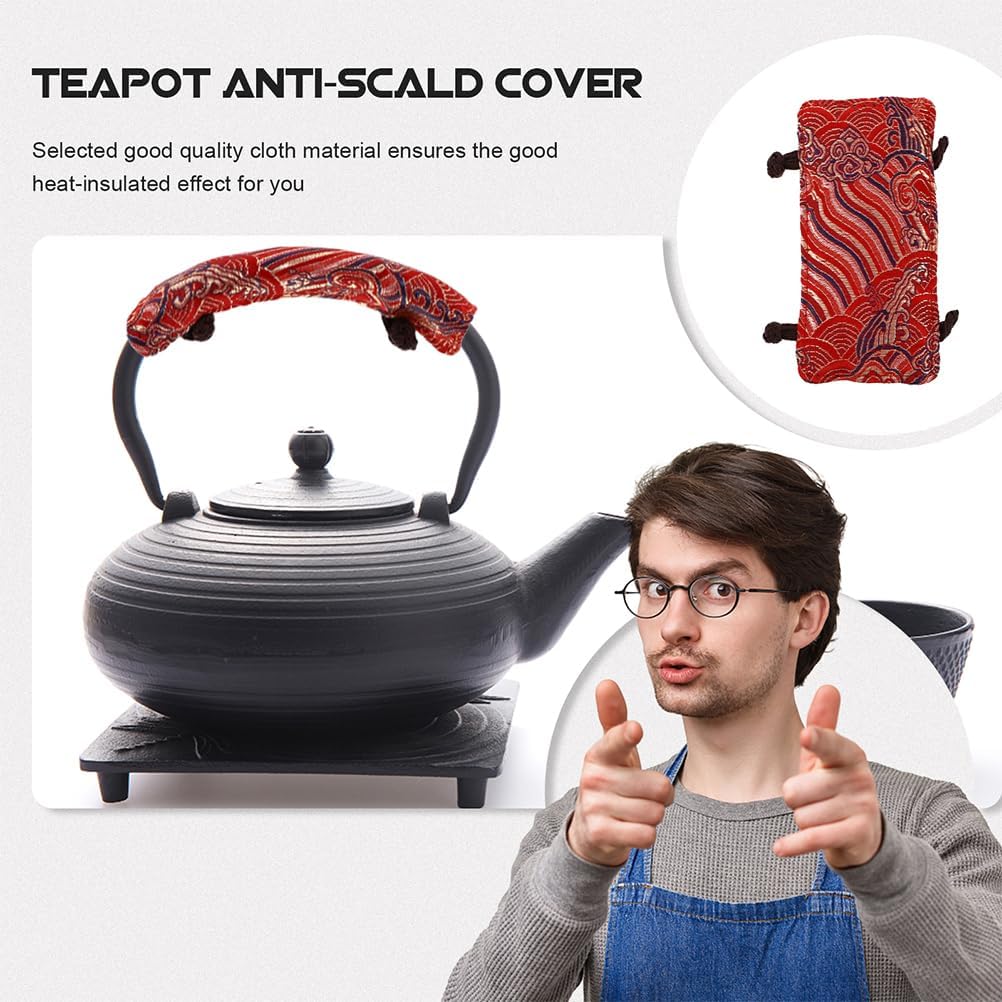Insulated Teapot Handle Gloves - 2pcs Cookware Handle Protector for Tea Kettle Grip