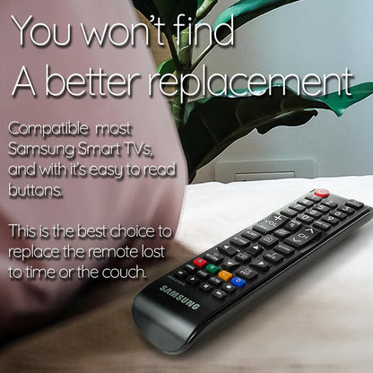 Ceybo Original Solar Voice Remote Control Replacement with YouTube Netflix Shortcut for Samsung Smart TVs, Compatible with Neo QLED 8K, QLED (BN59-01480A)