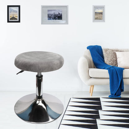 12-16 inch/30-40cm (1, Velvet Round Stool Cover Round Seat Covers for Bar Stools, Luxurious Fabric Stretchable Wrinkle