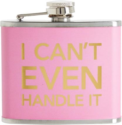 Juvale 4-Piece Girls Trip Flask Set, 5 oz Stainless Steel, Yellow, Blue, Pink & Rose Red, Bachelorette Party Favors