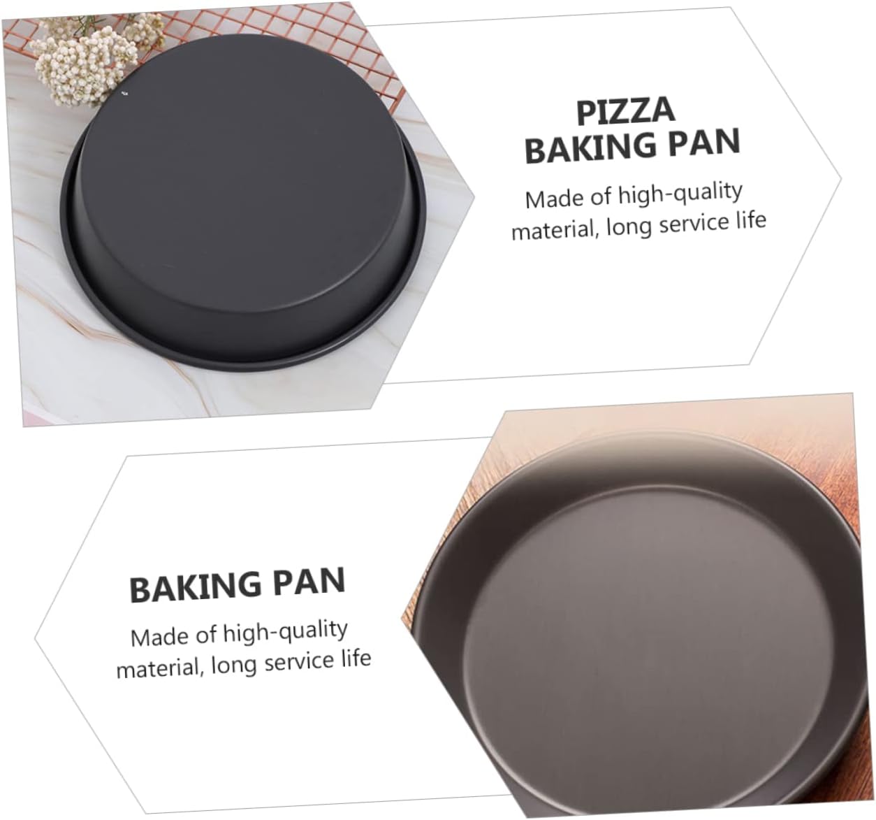 Pizza Pan, Non-Stick Bakeware Round Pizza Baking Tray, Oven Roasting Pan, Cooking Utensils