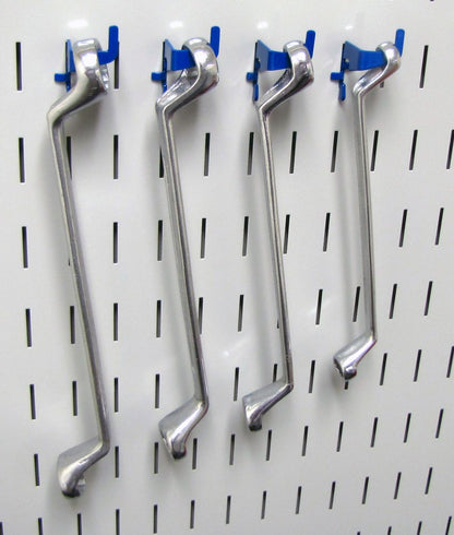Wall Control KT-200-DLX Blue Slotted Metal Pegboard Hook Kit for Storage & Organization – Deluxe Assortment, 50 lbs Capacity, Made in USA