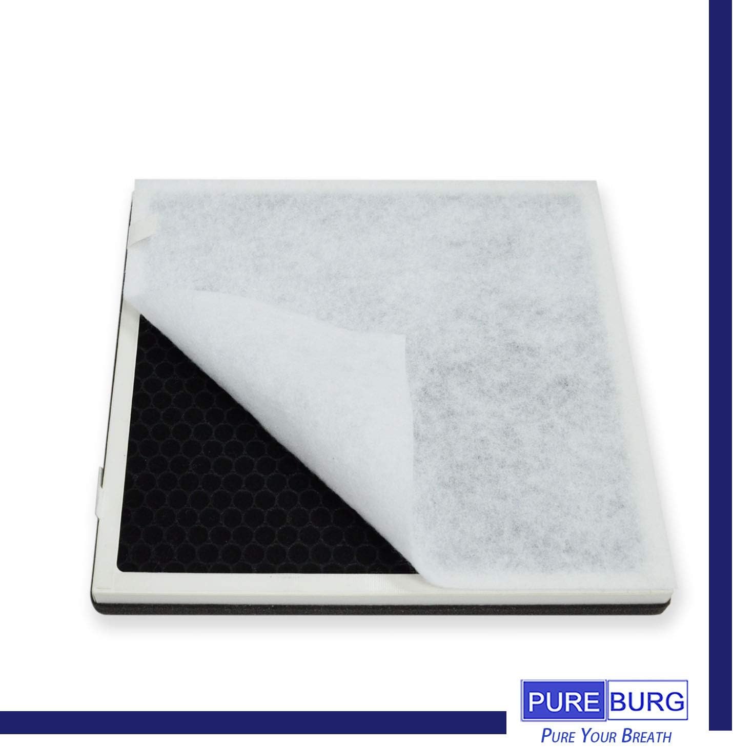 PUREBURG Vital 100-RF Replacement Filter - Compatible with LEVOIT Vital 100 Air Purifier, 2-Pack H13 HEPA