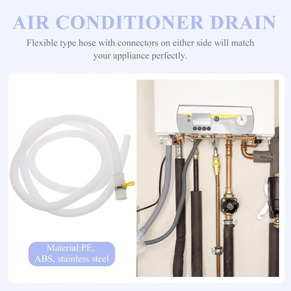 Uonlytech Portable Washer Hoses, Air Conditioner Drain Kit Tube for Washer, Lengthen Flexible Hose