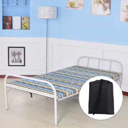 xianshi Black Universal Rollaway Folding Bed Storage Cover - Portable Dust Proof Protective Cover with Zipper for
