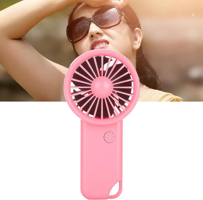ASHATA Handheld Mini Fan (Red), USB Rechargeable, 3 Speed Portable Fan with Carabiner for Home, Office, Outdoor