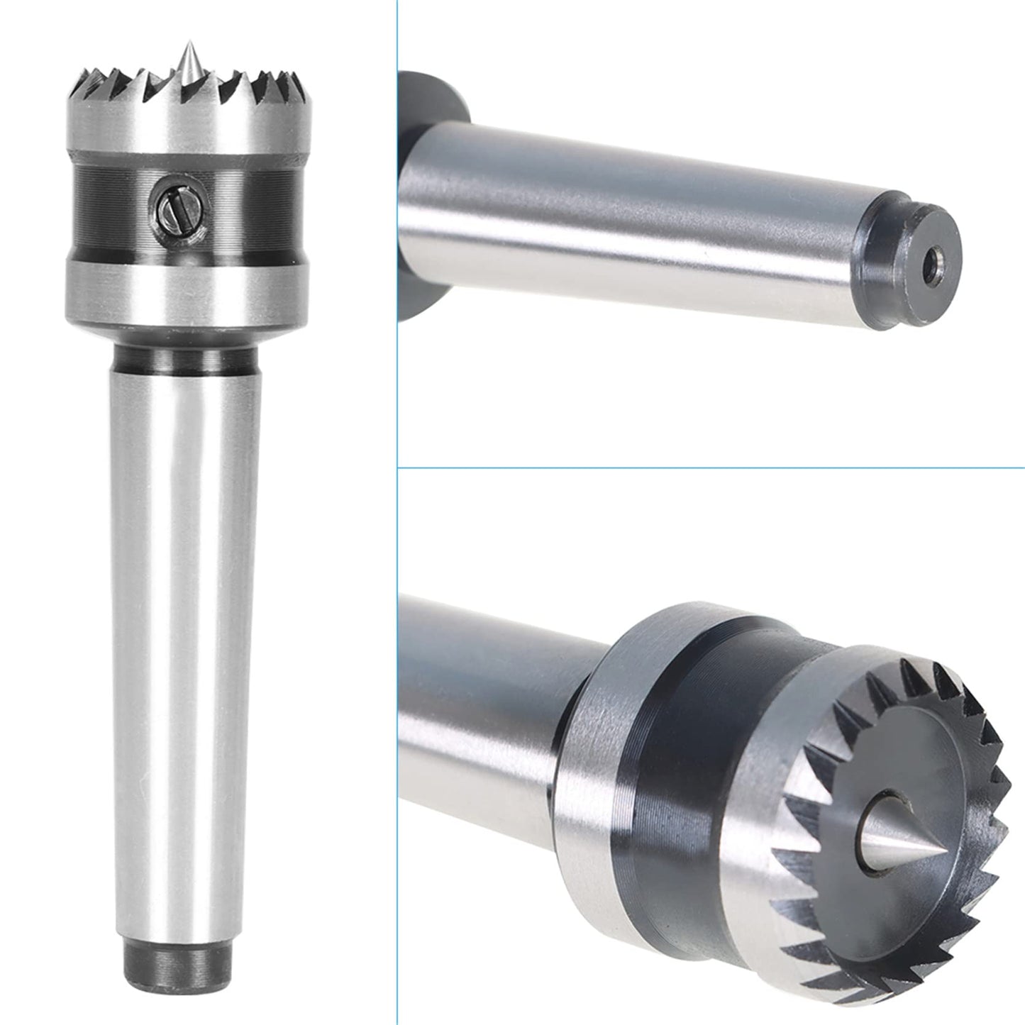 TINVHY 2MT Wood Lathe Accessories with 1-Inch Crown Super Wood Lathe Drive Center for Wood and Metalworking Lathe Drive Center