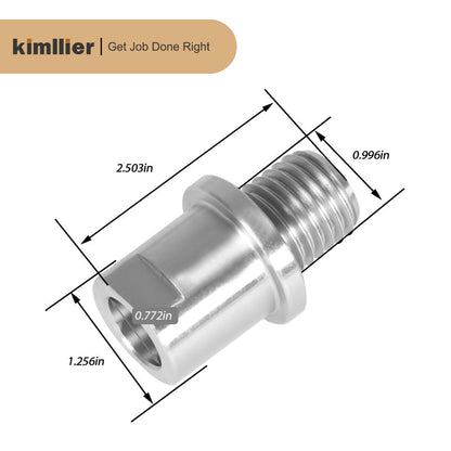 kimllier Wood Lathe Chuck Spindle Adapter, Lathe Headstock Spindle Adapter Converts 3/4 Inch x 10 TPI to 1 Inch x 8TPI for Woodworking Lathe