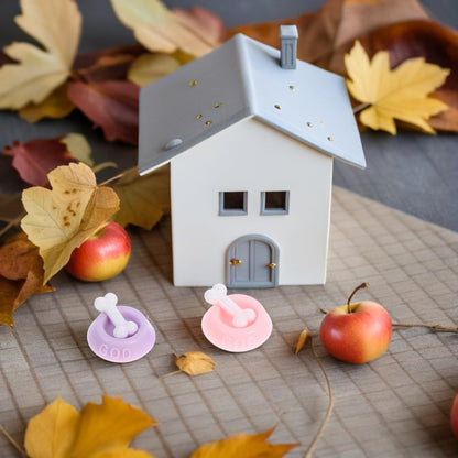 BESTonZON Miniature Dog Bowls Set 8 Pcs Realistic Dollhouse Pet Supplies 0.9 Inch Small Scale Dog Food Dishes for Doll Accessories and Garden Scene Decoration