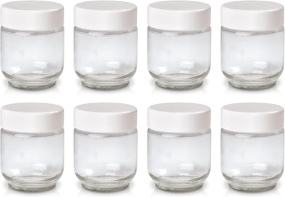 Euro Cuisine Glass Jars for Yogurt Maker, Set of 8