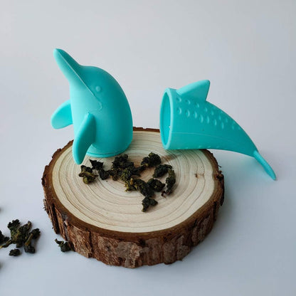 Dolphin Tea Infuser, Cute Animal Loose Leaf Tea Strainer, 4-pack for Enjoyable Tea Times