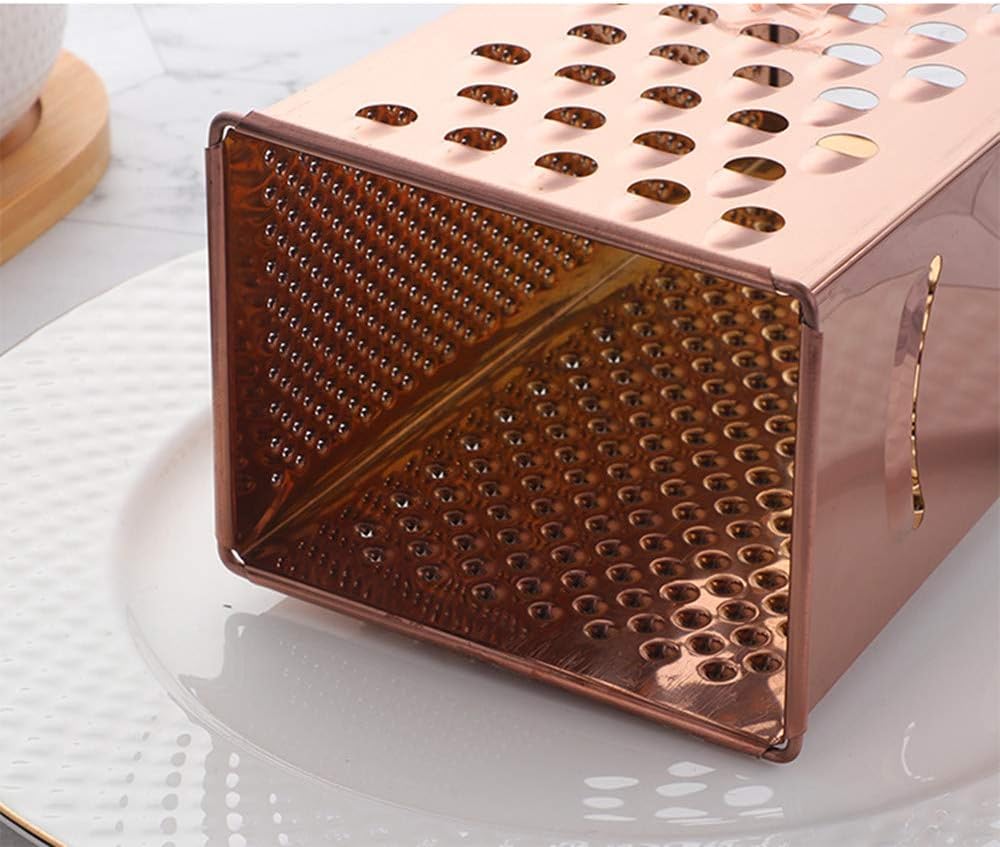 Large Stainless Steel Grater Slicer with Handle, Multifunctional Cutter for Ginger, Garlic, Cheese, Ergonomic Design