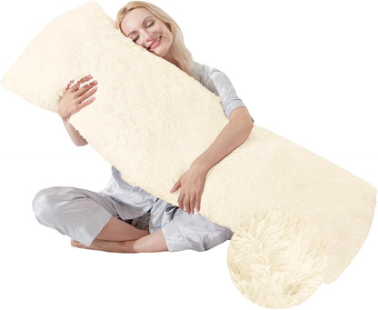20x54 WSOFRLAC Bed Memory Foam Pillows with Removable Covers for Queen Bed Soft Nursing Couch Pillows with Long Pillow