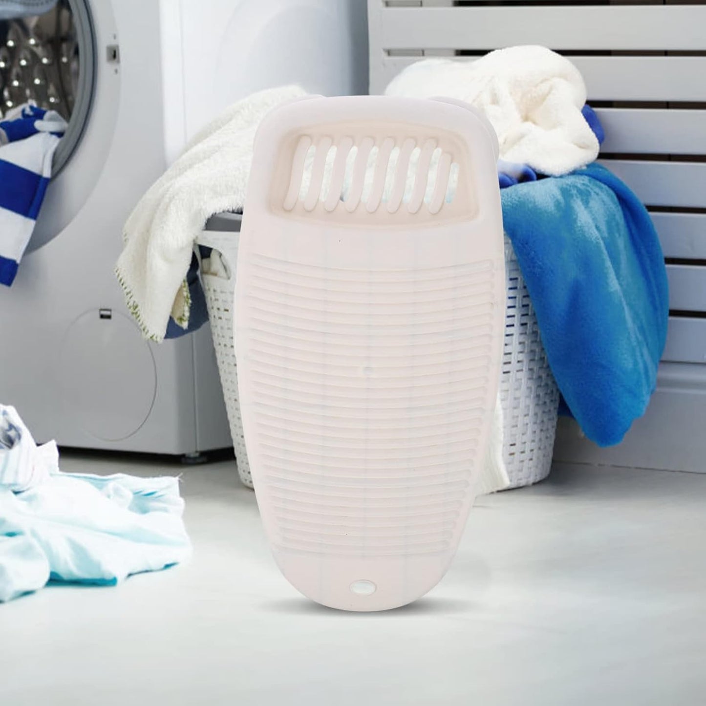 Cabilock Hand Washing Clothes Scrubbing Board, Mini Non-Slip Laundry Pad for Hand Washing and Shirt Folding
