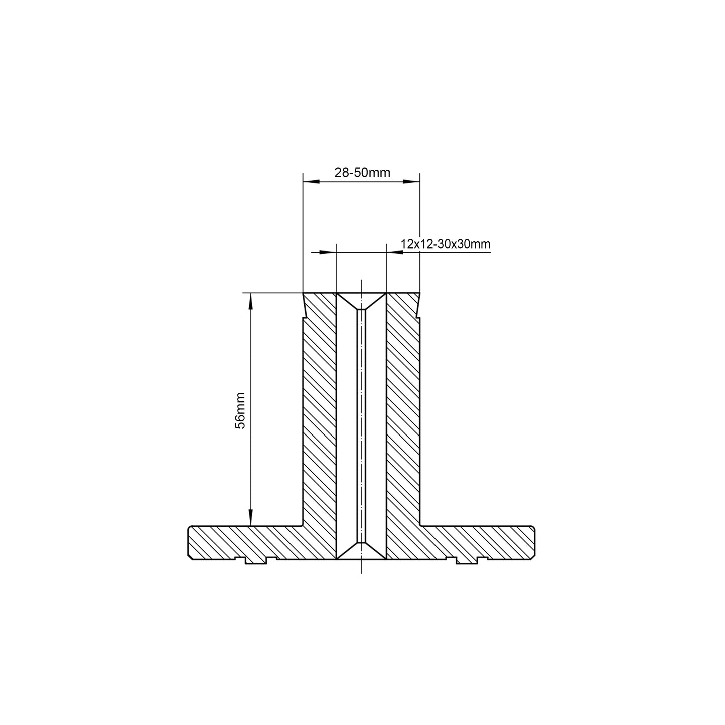 NCK-3.75Z-EDJ Extended Dovetail Jaws for BMWOOD NCK Series Woodturning Lathe chuck, Compatible with the Chucks: SuperNOVA2, G3 Nova, Robert Sorby Patriot, Record Power SC3, Record Power SC4.