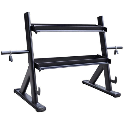 EliteBloom Dumbbell Rack/Home Commercial Fitness Equipment Storage Rack/Fixed Dumbbell Display Rack,Black